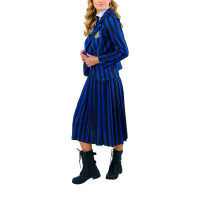 Womens Purple Nevermore Academy Uniform The Addams Family Wednesday 3-pc. Costume