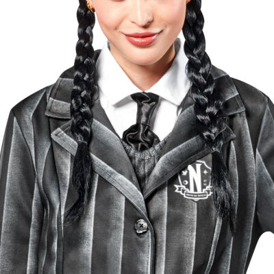 Womens Wednesday Addams Wig Costume Accessory