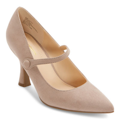 Liz Claiborne Womens Gracie Pointed Toe Cone Heel Pumps