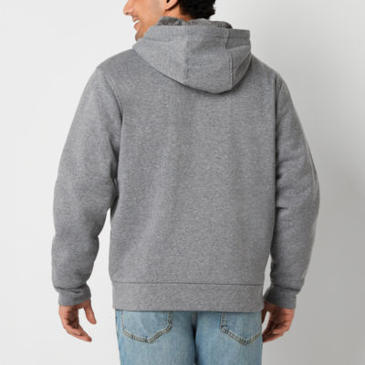 U.S. Polo Assn. Sherpa Mens Long Sleeve Embroidered Lined Zipper Hoodie