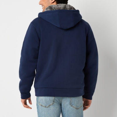 U.S. Polo Assn. Fleece Mens Long Sleeve Embroidered Zipper Hoodie
