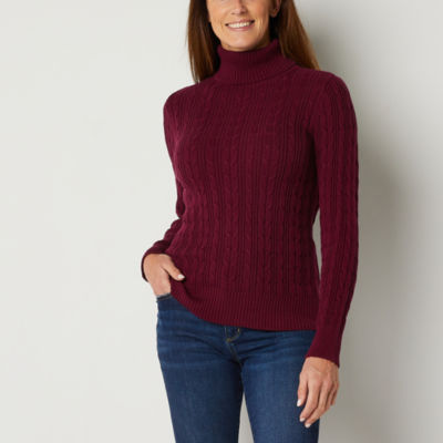 St john's bay on sale womens mock turtleneck