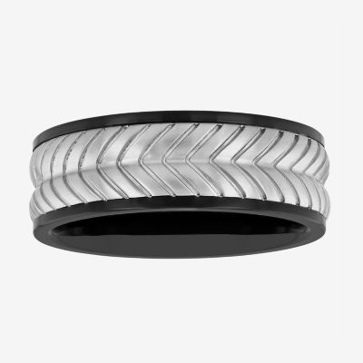 Mens 8MM Tungsten Wedding Band
