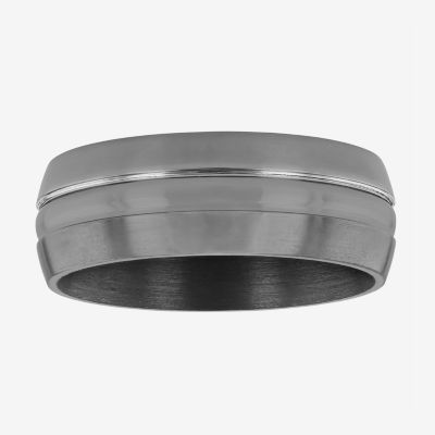 Mens 8MM Tantalum Wedding Band