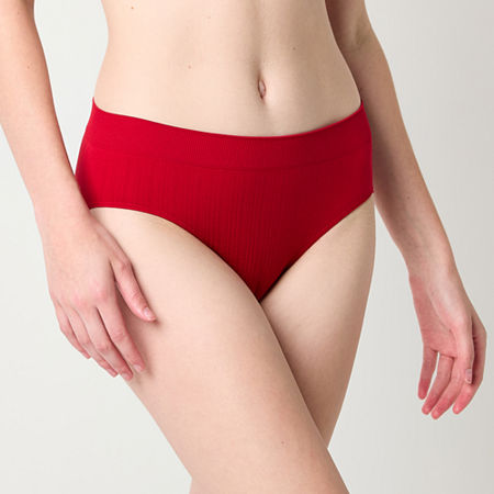 Arizona Body Seamless Bikini Panty, Medium, Red