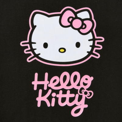 Juniors Womens Crew Neck Long Sleeve Hello Kitty Sweatshirt