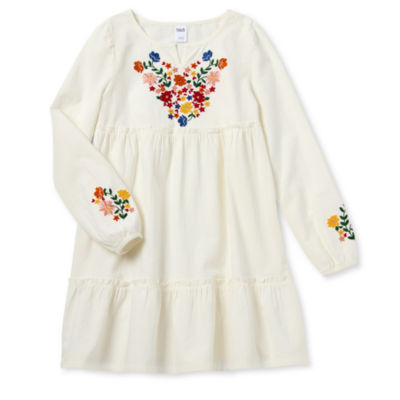 Hope & Wonder Hispanic Heritage Month Girls Long Sleeve Embroidered Dress