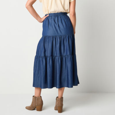 Frye and Co. Womens Mid Rise Maxi Skirt