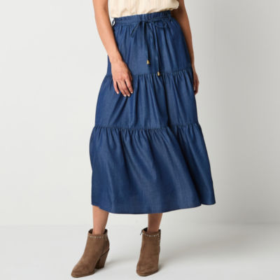 Frye and Co. Womens Mid Rise Maxi Skirt