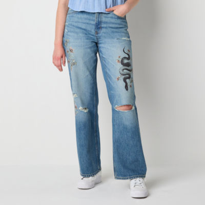 Arizona Juniors Womens Highest Rise Straight Leg Jean