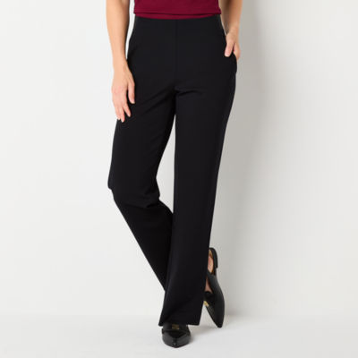 Liz Claiborne Audra Tailored Ponte Womens Straight Fit Straight Trouser