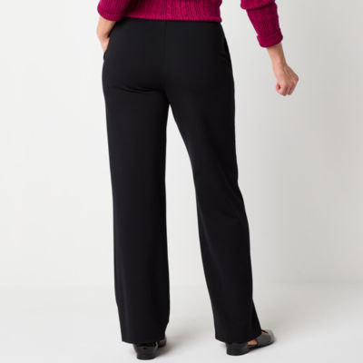 St. John's Bay Womens Wide Leg Pull-On Pants