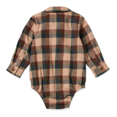 Okie Dokie Baby Boys Long Sleeve Bodysuit