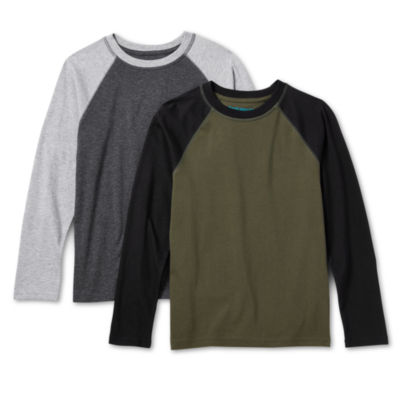 Thereabouts Little & Big Kid Boys Crew Neck Long Sleeve 2-pc. T-Shirt