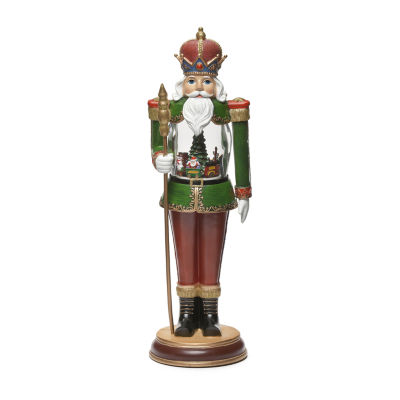 Roman 18in Musical Led Nutcracker Plays Music Christmas Tabletop Decor