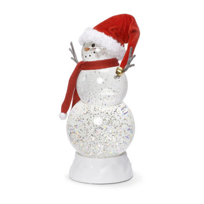 Roman 11.25in Led Swirl Snowman Christmas Tabletop Decor