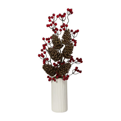 Nearly Natural 23in Pinecone Berry Artificial Flowers
