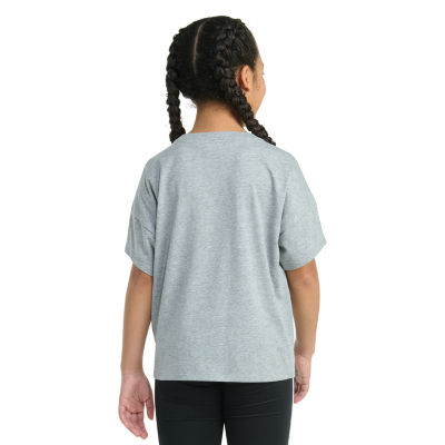 adidas Big Kid Girls Crew Neck Short Sleeve Loose Fit Graphic T-Shirt