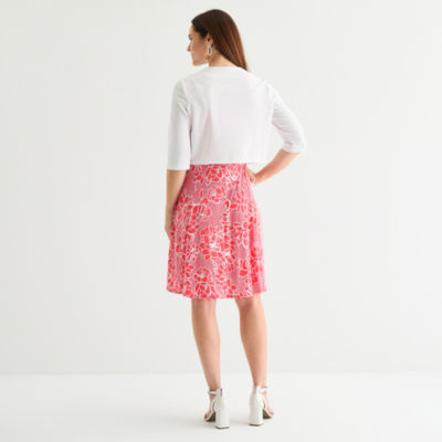 Perceptions Womens Floral Jacket Dress