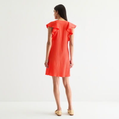 52seven Womens Short Sleeve Shift Dress