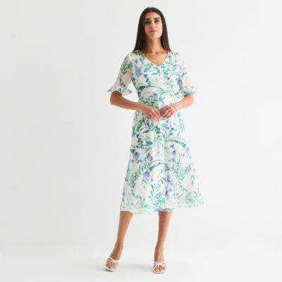 Perceptions short sleeve floral lace fit & authentic flare dress - Official  Online Store