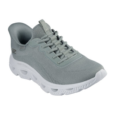 Skechers Bobs Hands Free Slip-Ins Arc Waves Womens Slip-On Walking Shoes