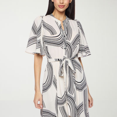 Premier Amour Womens Short Sleeve Maxi Dress