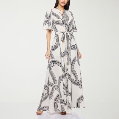 Premier Amour Womens Short Sleeve Maxi Dress