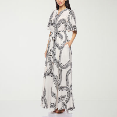 Premier Amour Womens Short Sleeve Maxi Dress