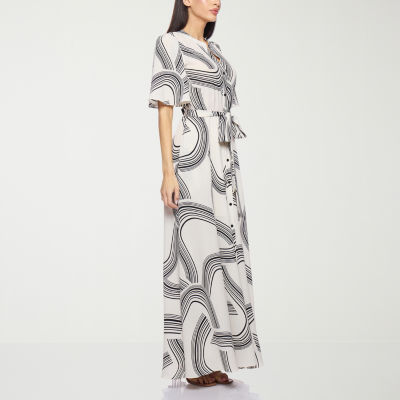 Premier Amour Womens Short Sleeve Maxi Dress