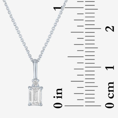 (Gh / Si2 I1) Womens 1/3 CT. T.W. Lab Grown White Diamond 10K Gold 16 Inch Pendant Necklace