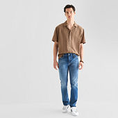 Arizona Mens Drawstring Waist Loose Fit Cargo Jean