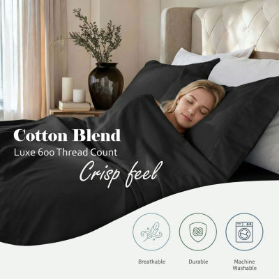 SUPERIOR® Pandora Smooth Sateen Weave 600tc Sheet Set