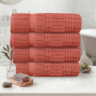 Home Weavers Inc Willow Collection 100% Cotton Zero Twist 4-pc. Quick Dry Bath Towel Set