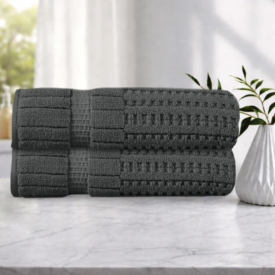 Home Weavers Inc Willow Collection 100% Cotton Zero Twist 2-pc. Quick Dry Bath Towel Set