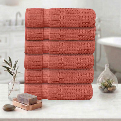 Home Weavers Inc Willow Collection 100% Cotton Zero Twist 6-pc. Quick Dry Bath Towel Set