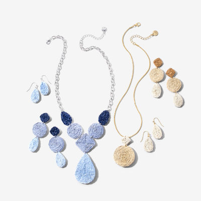 Liz Claiborne Womens Hypoallergenic Drop Earrings