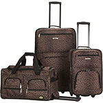 Rockland Spectra 3-pc. Luggage Set-Animal Print