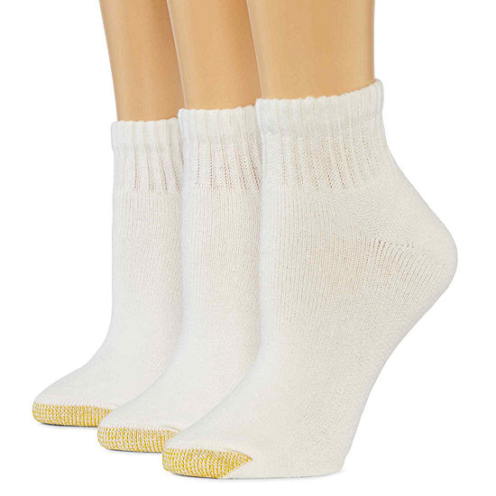 Gold Toe Ultra Tec 3 Pair Quarter Socks Womens - JCPenney