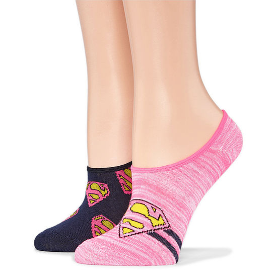 2 Pair Liner Socks - Supergirl