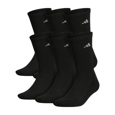 adidas Cushioned Mens 6 Pair Big and Tall Crew Socks