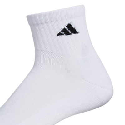 adidas 6 Pair Big and Tall Quarter Ankle Socks Mens