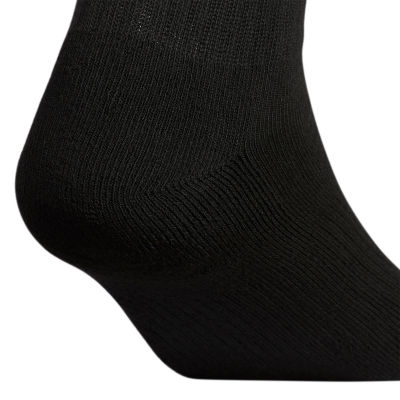adidas Mens Multi-Pack 6 Pair Big and Tall Quarter Ankle Socks