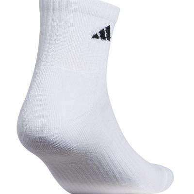 adidas 6 Pair Big and Tall Quarter Ankle Socks Mens