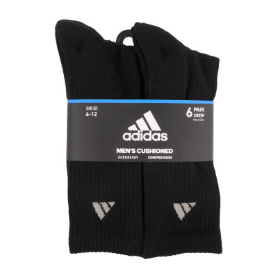 adidas 6 Pair Crew Socks Mens