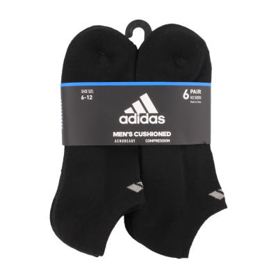 adidas 6 Pair No Show Socks Mens