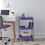 Rethink Your Room Back To College Purple Utility Cart