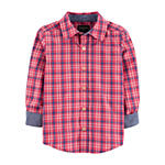 Oshkosh Toddler Boys Long Sleeve Button-Down Shirt
