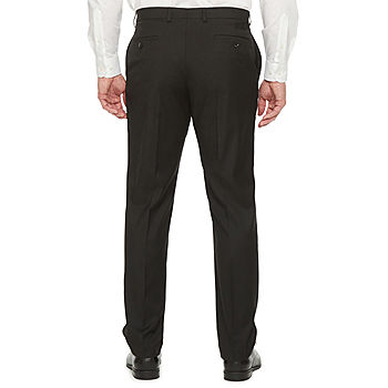Shaquille O'Neal XLG Big and Tall Black Mens Stretch Classic Fit Suit  Pants, Color: Black - JCPenney