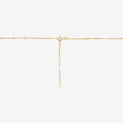 Womens 14K Gold 18 Inch Cable Chain Necklace